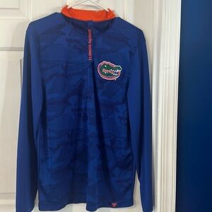 Men’s Fanatics Florida Gators Depth Chart Camo Jacquard Quarter-Zip Jacket Sz M